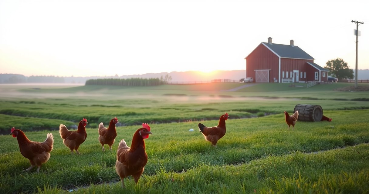 Playtira farm at sunrise