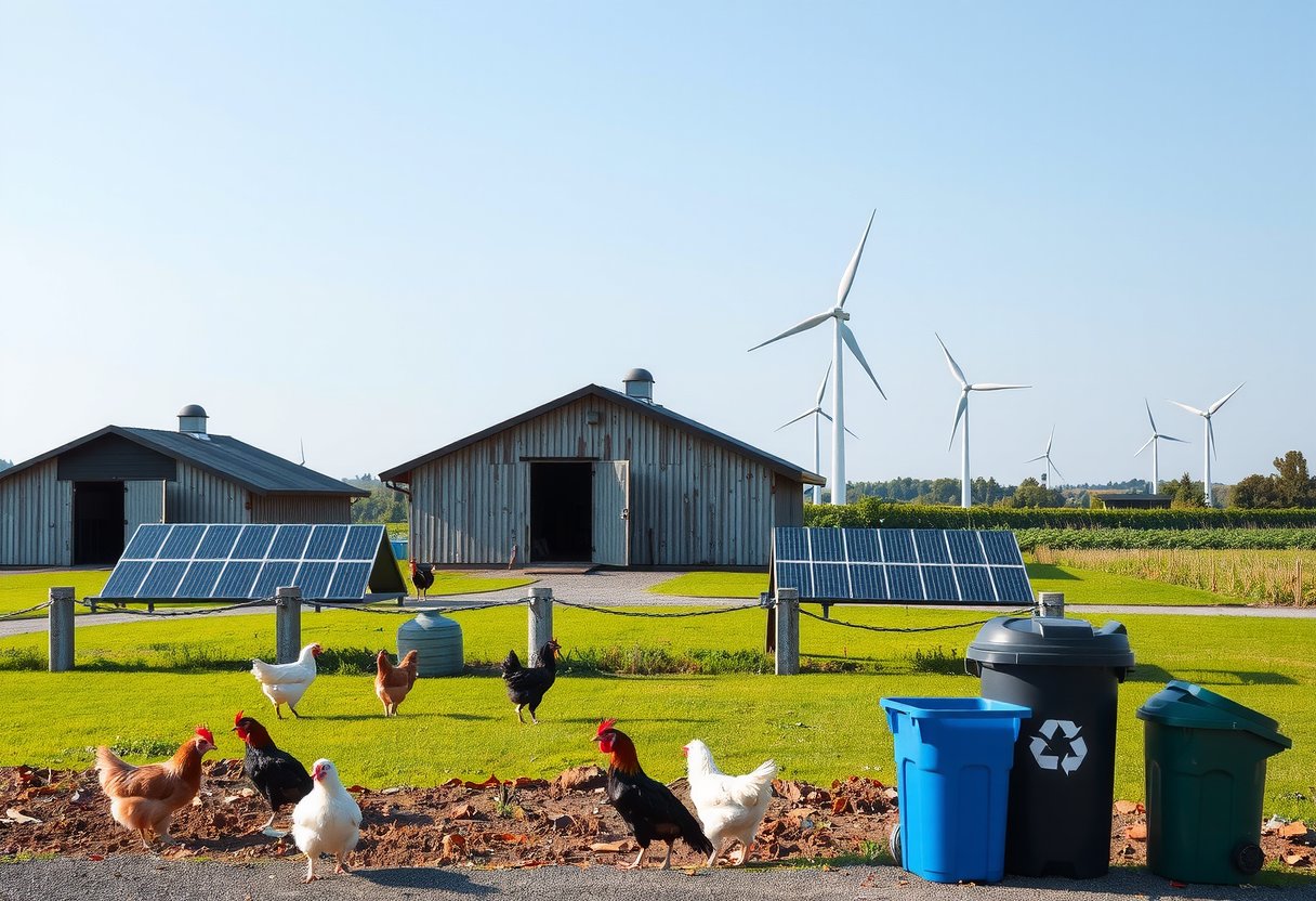 Solar panels on the farm