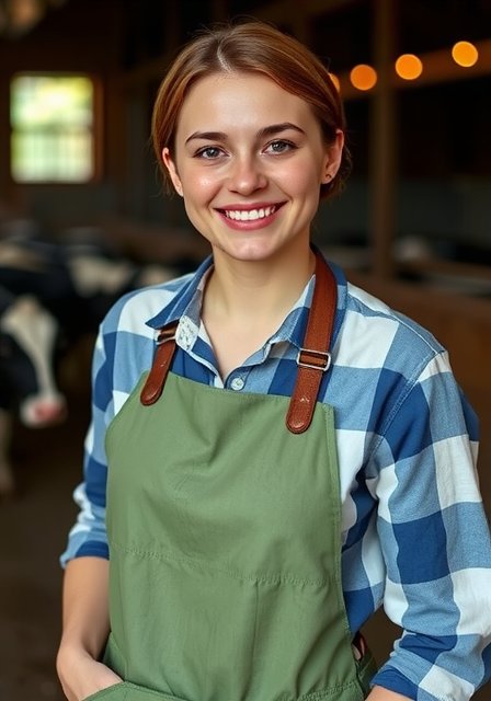 Portrait of farm manager Anna van der Meer